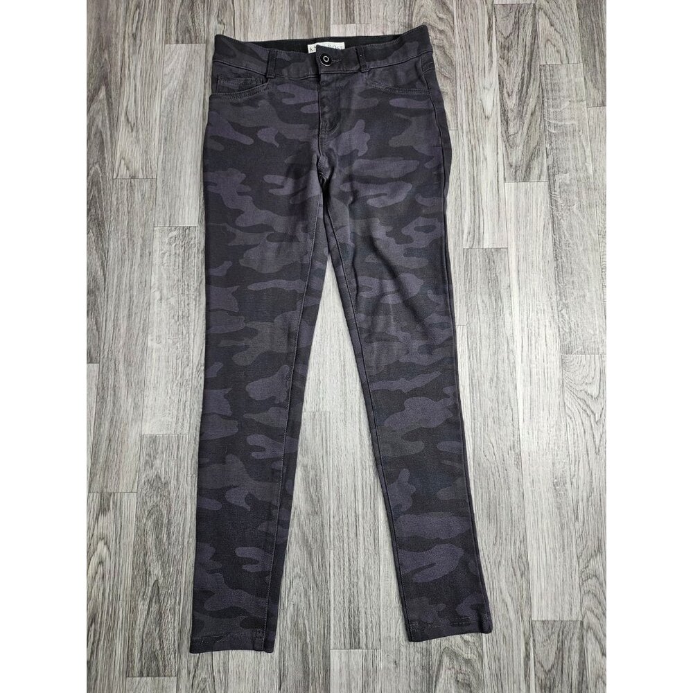 Knox Rose Pants XS Black Camo Stretch Skinny Pull On Jeggings Casual